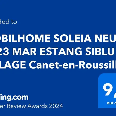 Mobilhome Soleia Neuf 2023 Mar Estang Siblu Village Canet-En-Roussillon Exterior photo